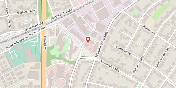 Karte der Umgebung von Walter-Flex-Str. 64, 65428 Rüsselsheim