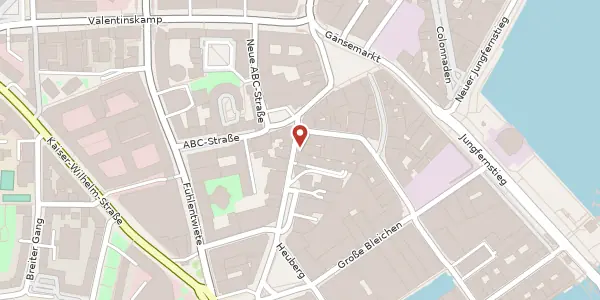 Karte der Umgebung von Hohe Bleichen 24-26, 20354 Hamburg
