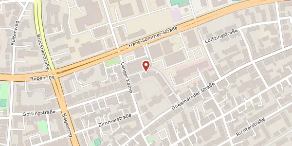Karte der Umgebung von Schwanbergerstraße 6A, 38106 Braunschweig