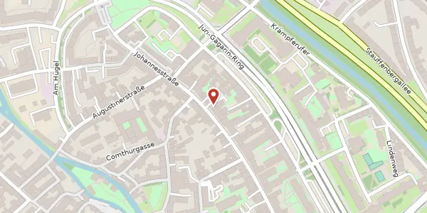 Karte der Umgebung von Johannesstraße 151, 99084 Erfurt