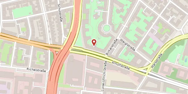 Karte der Umgebung von Arnulfstr. 126, 80636 München