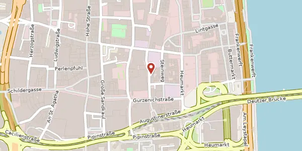 Karte der Umgebung von Martinstraße 22-24, 50667 Köln