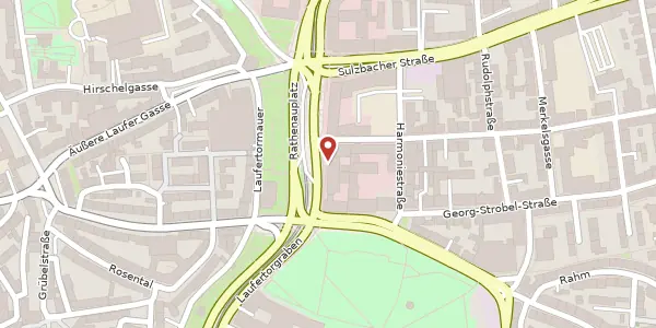Karte der Umgebung von Rathenauplatz 4-8, 90489 Nürnberg