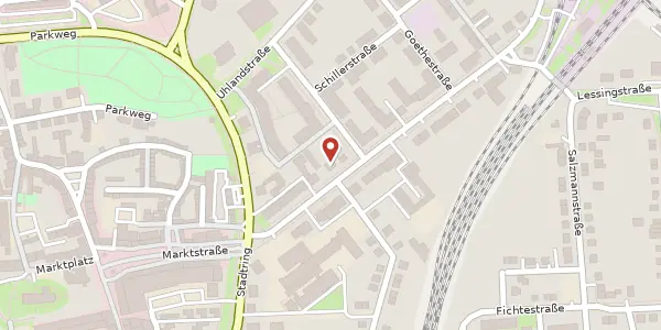 Karte der Umgebung von Bahnhofstraße 4, 99610 Sömmerda