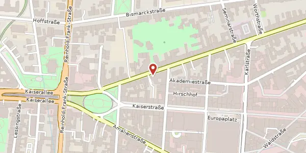 Karte der Umgebung von Stephanienstraße 57, 76133 Karlsruhe