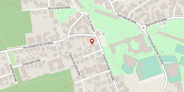 Karte der Umgebung von Frankfurter Str. 4, 49214 Bad Rothenfelde