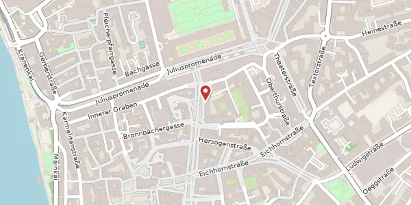 Karte der Umgebung von Dominikanerplatz 4, 97070 Würzburg