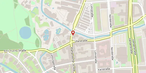 Karte der Umgebung von Pfaffendorfer Straße 26, 04105 Leipzig