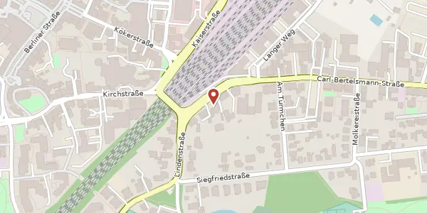 Karte der Umgebung von Carl-Bertelsmann-Str. 4, 33332 Gütersloh