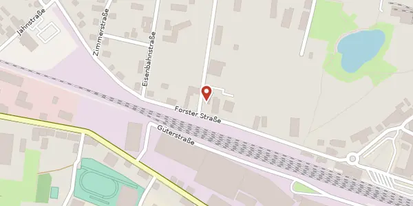 Karte der Umgebung von Forster Straße 16, 02943 Weißwasser