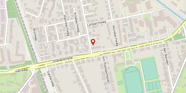 Karte der Umgebung von Wiebachweg 38, 40625 Düsseldorf