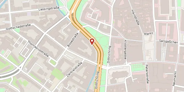 Karte der Umgebung von Dittrichring 15, 04109 Leipzig
