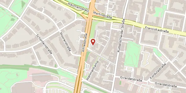 Karte der Umgebung von Alfredstr. 99, 45131 Essen