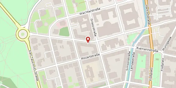 Karte der Umgebung von Beethovenstraße 19, 04107 Leipzig