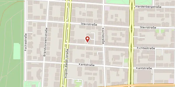 Karte der Umgebung von Fichtestraße 7, 04275 Leipzig