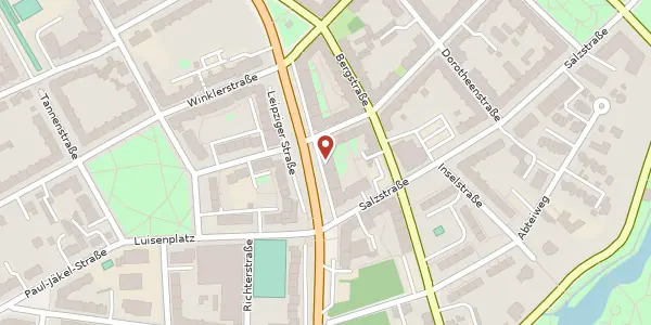 Karte der Umgebung von Leipziger Straße 58, 09113 Chemnitz
