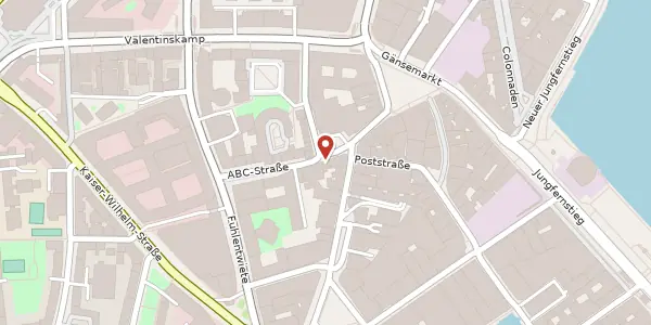 Karte der Umgebung von ABC-Str. 12, 20354 Hamburg