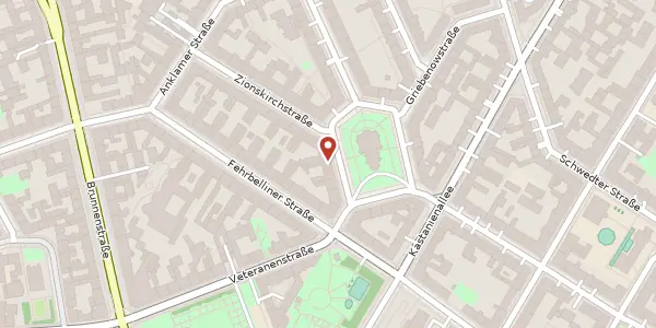 Karte der Umgebung von Zionskirchstraße 26, 10119 Berlin