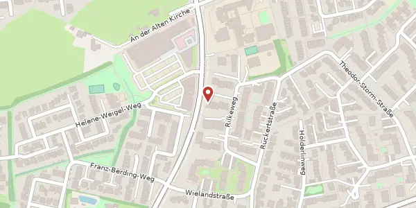 Karte der Umgebung von Rilkeweg 23, 48165 Münster-Hiltrup