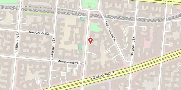 Karte der Umgebung von Knesebeckstraße 74, 10623 Berlin
