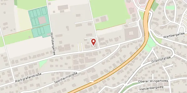 Karte der Umgebung von Wolfsbergallee 59, 75177 Pforzheim