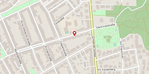 Karte der Umgebung von Hohenzollernstr. 38, 47058 Duisburg