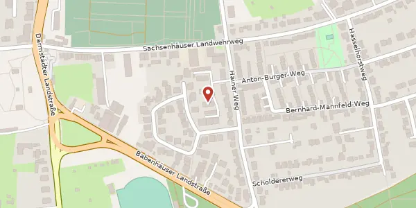 Karte der Umgebung von Hainer Weg 210, 60599 Frankfurt