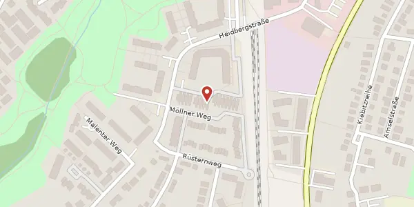 Karte der Umgebung von Möllner Weg 15, 22846 Norderstedt