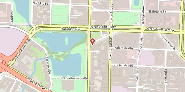 Karte der Umgebung von Graf-Adolf-Platz 1-2, 40213 Düsseldorf