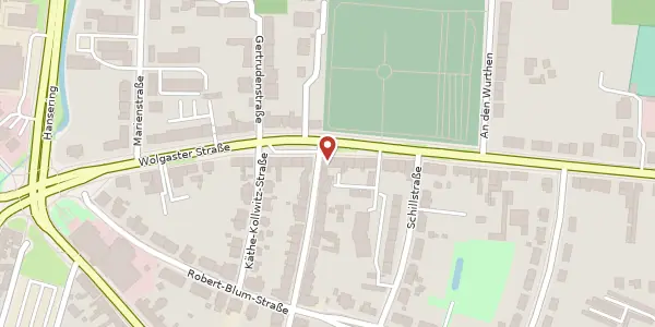 Karte der Umgebung von Wolgaster Straße 17, 17489 Greifswald