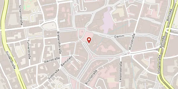 Karte der Umgebung von Friedrich-Wilhelm-Straße 1, 38100 Braunschweig