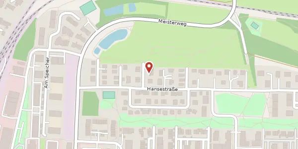 Karte der Umgebung von Hansestraße 43b, 21337 Lüneburg