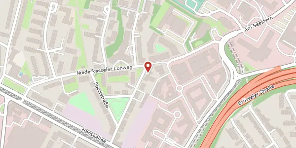 Karte der Umgebung von Amboßstr. 24, 40547 Düsseldorf