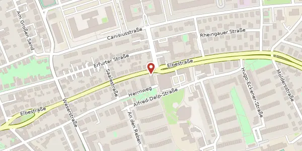 Karte der Umgebung von Elbestraße 62, 55122 Mainz