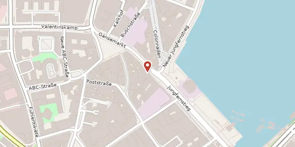 Karte der Umgebung von Jungfernstieg 40, 20354 Hamburg