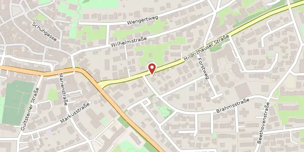 Karte der Umgebung von Hildrizhauser Straße 10, 71083 Herrenberg