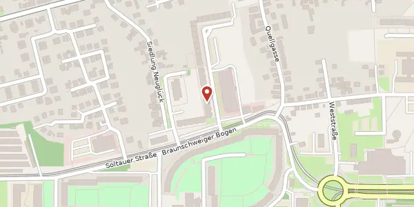 Karte der Umgebung von Cloppenburger Straße 8, 06126 Halle (Saale)