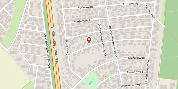Karte der Umgebung von Lärchenweg 15, 76149 Karlsruhe