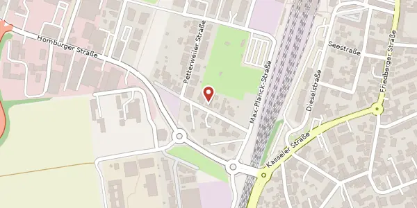 Karte der Umgebung von Homburger Str. 44, 61118 Bad Vilbel