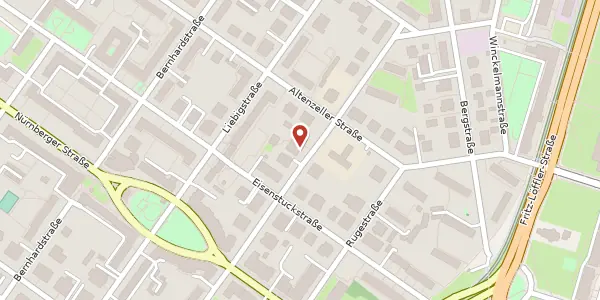 Karte der Umgebung von Hübnerstraße 8, 01069 Dresden