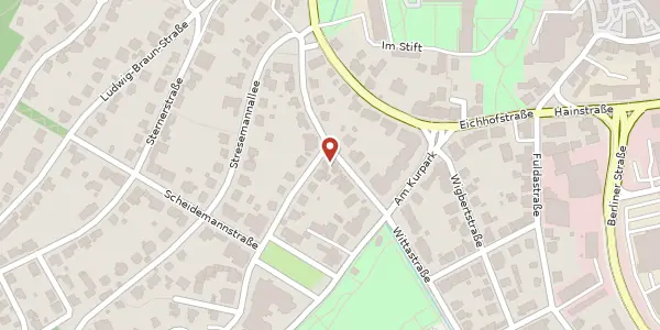 Karte der Umgebung von Gerwigstraße 4 a, 36251 Bad Hersfeld
