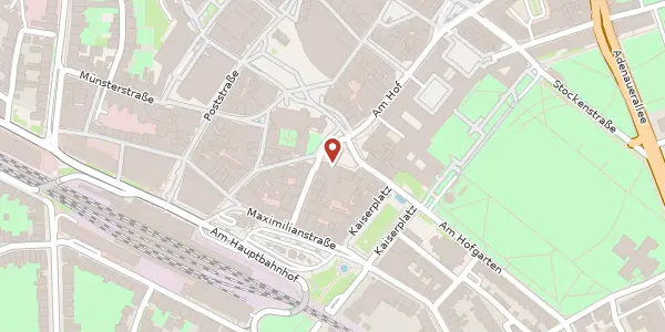 Karte der Umgebung von Martinsplatz 2a, 53113 Bonn