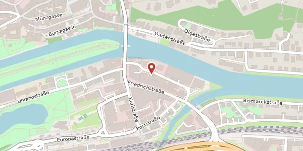 Karte der Umgebung von Wöhrdstraße 8, 72072 Tübingen