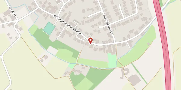 Karte der Umgebung von Bösinghovener Str. 43, 40668 Meerbusch