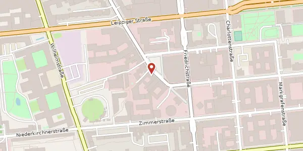 Karte der Umgebung von Mauerstraße 83/84, 10117 Berlin