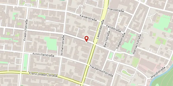 Karte der Umgebung von Leopoldstr. 37, 80802 München