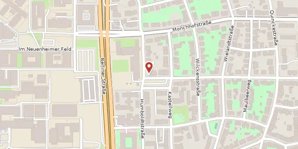Karte der Umgebung von Schröderstraße 96, 69120 Heidelberg