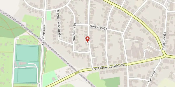 Karte der Umgebung von Bachstr. 38, 63452 Hanau