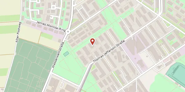 Karte der Umgebung von Thomas-Jefferson-Straße 29, 68309 Mannheim