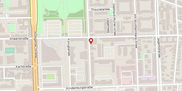 Karte der Umgebung von Fasanenstraße 37, 71638 Ludwigsburg